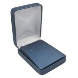 Blue Leatherette Large Earring Box