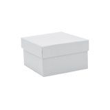 White Leatherette Jewelry Pendant Box