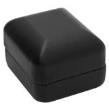 Black Leatherette Jewelry Ring Boxes