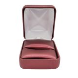 Burgundy Leatherette Jewelry Ring Boxes