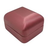 Burgundy Leatherette Jewelry Ring Boxes