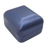 Blue Leatherette Ring Box