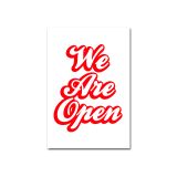 We Are Open Business Store Front Window Restaurant Sign, 13