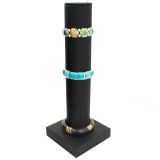 Black Velvet Jewelry Bangle / Bracelet Display Bar