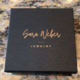 Premium Matte Black Paper Cotton Filled Jewelry Bracelet Gift Boxes #33