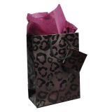 Animal Print Gift Shopping Bags with Handle, 4-3/4