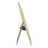 Beige Linen Jewelry Necklace Display Easel, 12-1/2