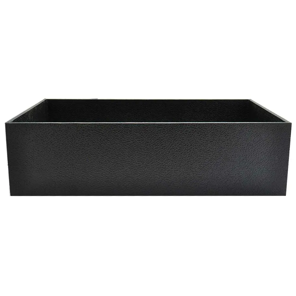 4-Inch Deep Jewelry Tray - Black Leatherette