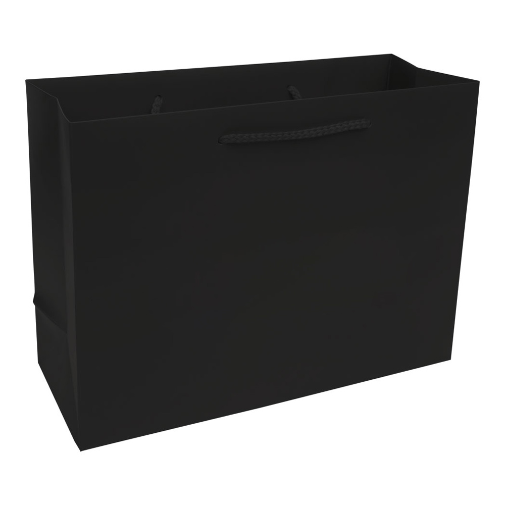 Premium Matte Black Eurotote Shopping Bags -Medium 13
