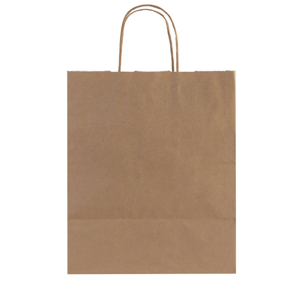 Custom Printed Brown Kraft Paper Bags with Handles