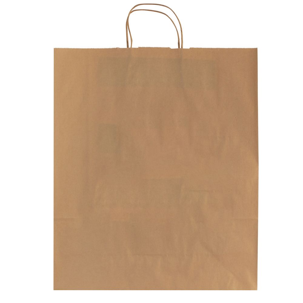 Custom Printed Large Brown Kraft Paper Bags with Handles