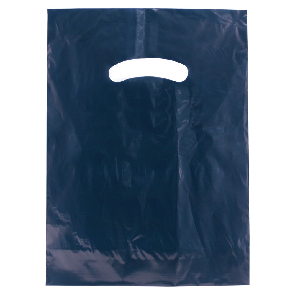 Dark Blue Gloss Die Cut Handle Bag 9