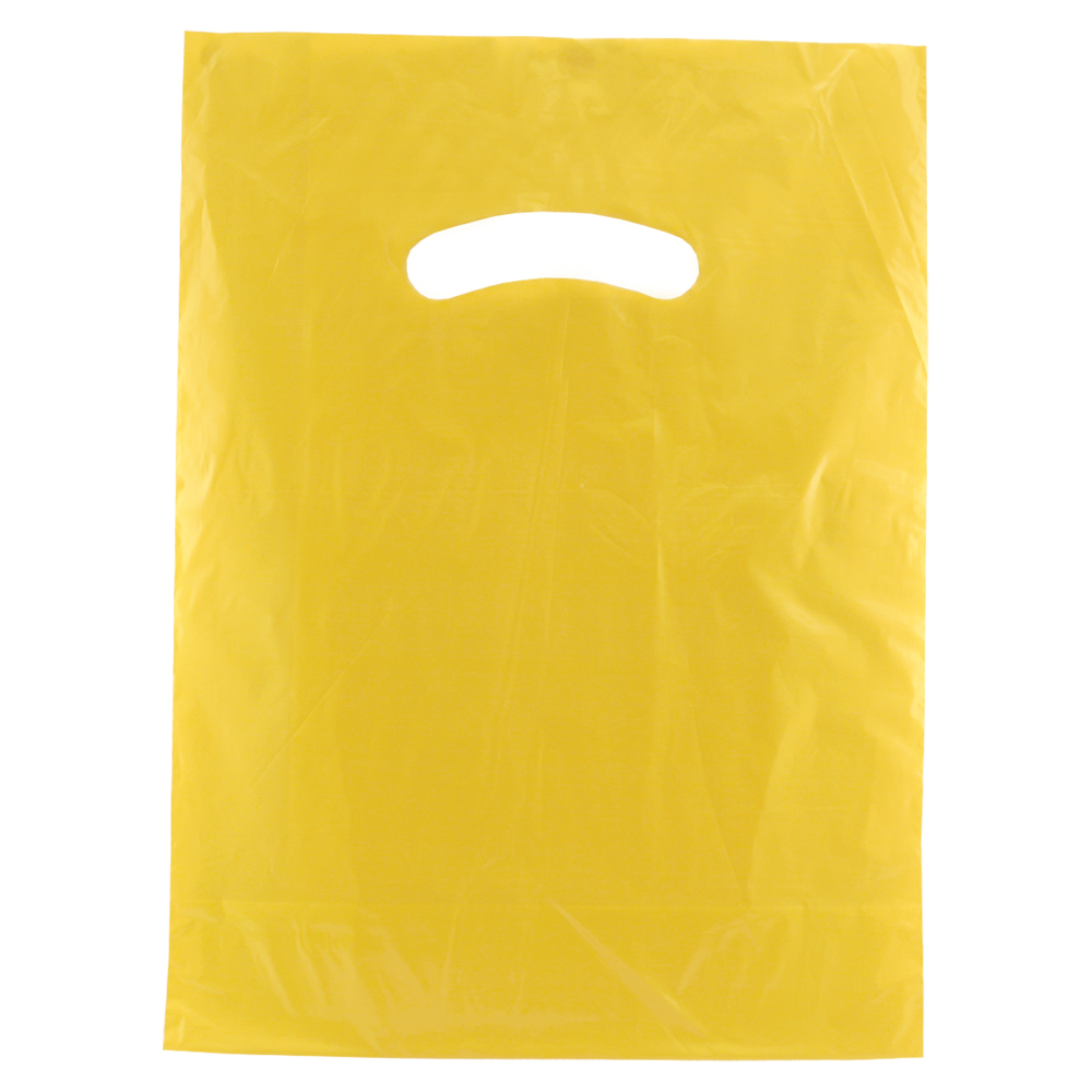 Yellow Gloss Die Cut Handle Bag 9