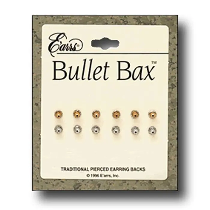  YOIHUR Locking Earring Backs for Studs,18k Gold Bullet