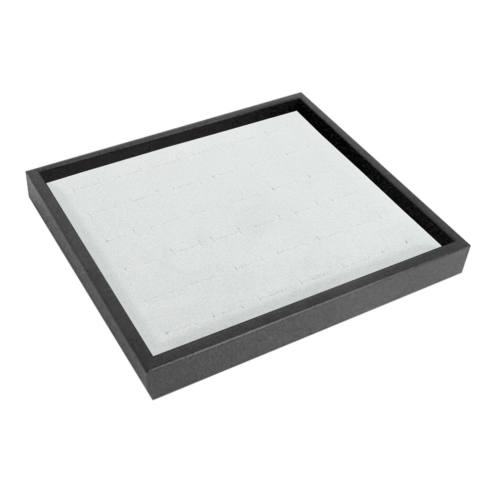 White Stackable Plastic Tray-Half Size-1