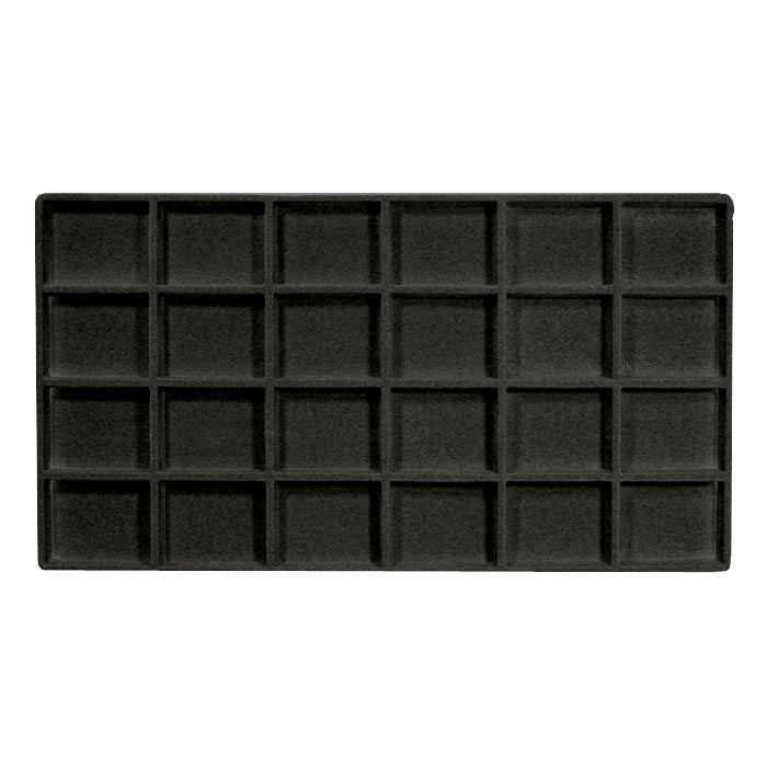Tray Liner-24 Compartment-Full Size Black