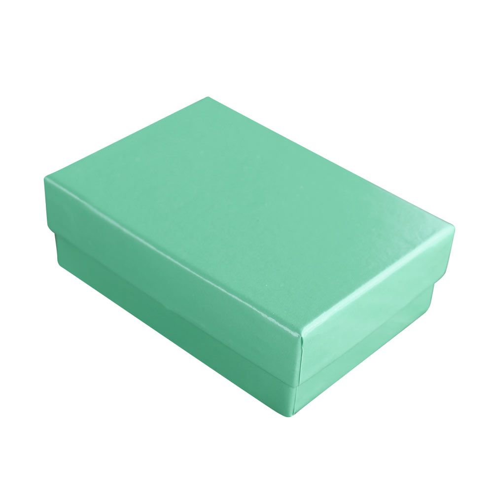 Teal Paper Cotton Filled Jewelry Gift Packaging Boxes #32