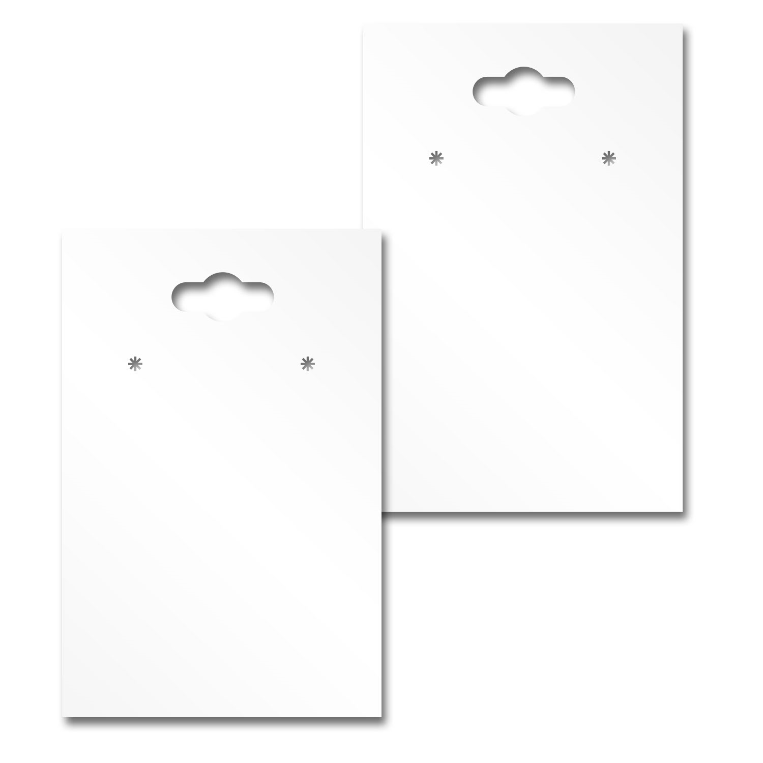 Hanging Shimmer White Earring Card 2