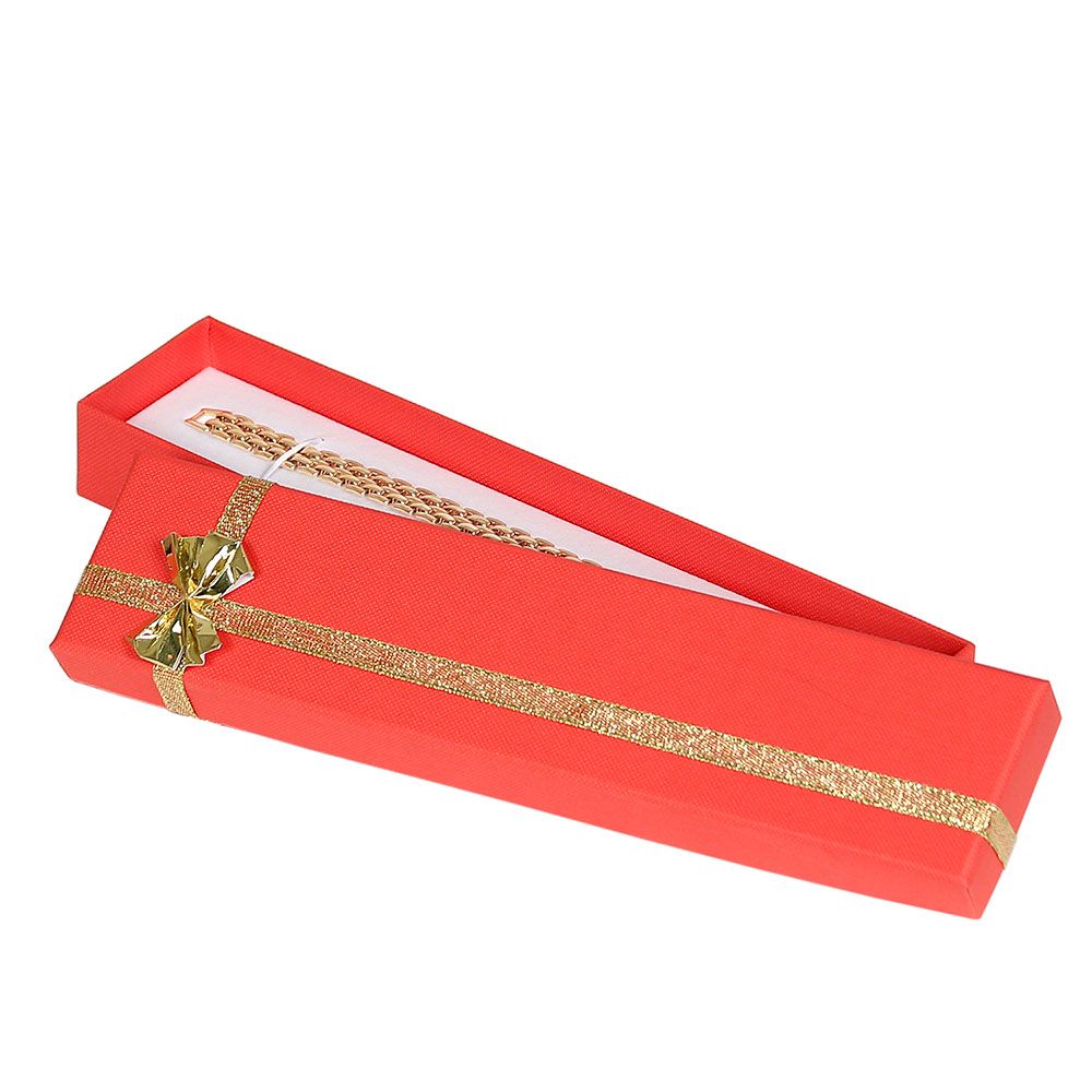 Red Linen Bow Tie Jewelry Bracelet or Watch Gift Packaging Boxes