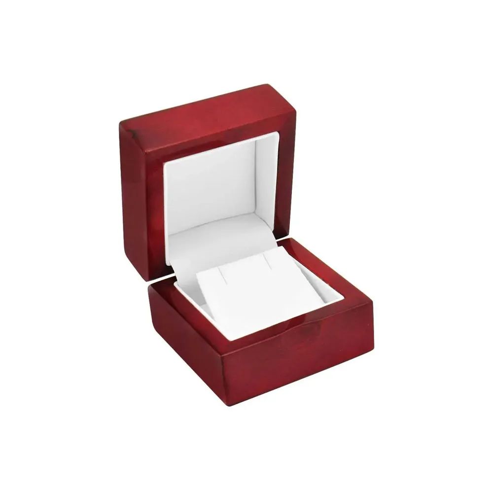 Red Rosewood Jewelry Earring Gift Packaging Boxes, Dome Top