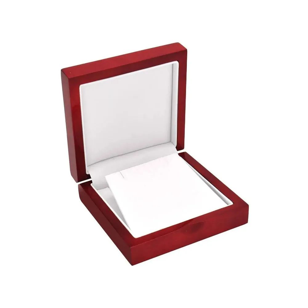 Red Rosewood Jewelry Earring / Pendant Gift Packaging Boxes