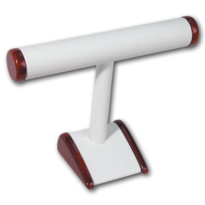 Red Rosewood Jewelry Bracelet / Bangle T Bar Display Stand