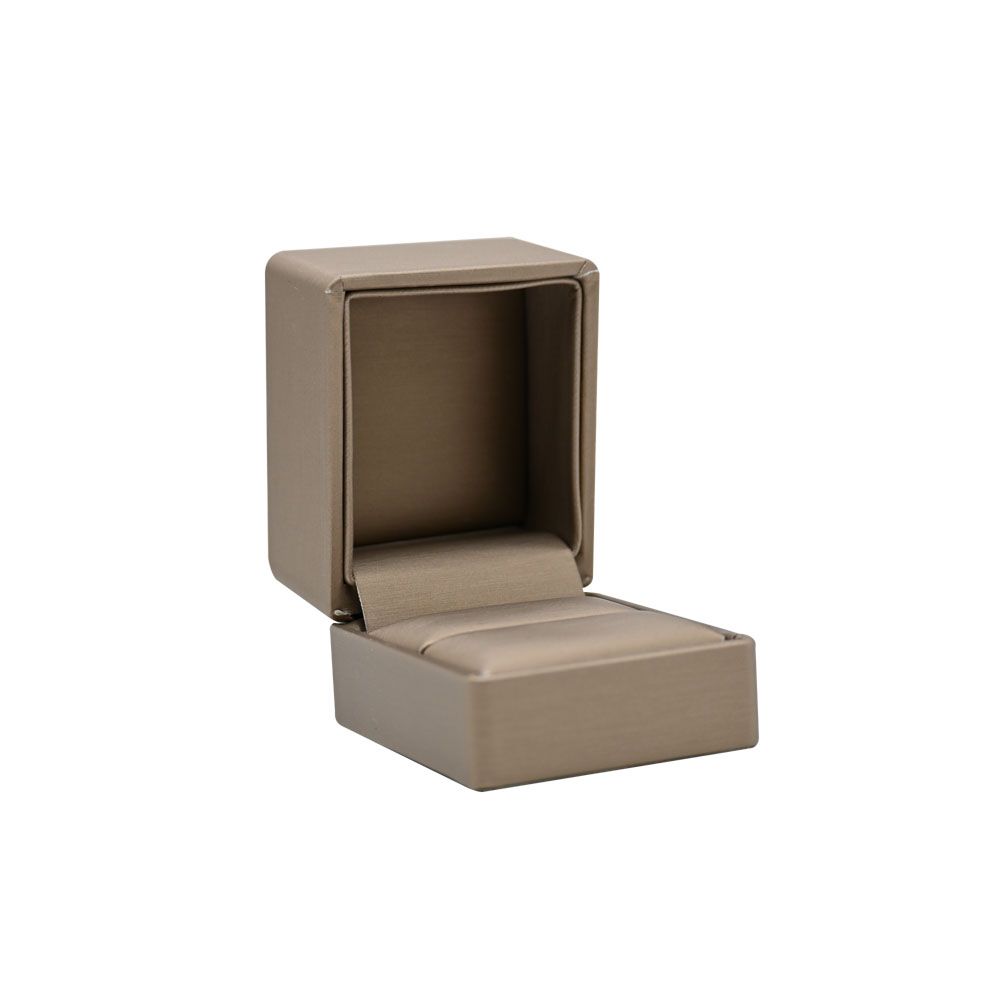 Luxury Bronze Leatherette Jewelry Ring Gift Boxes