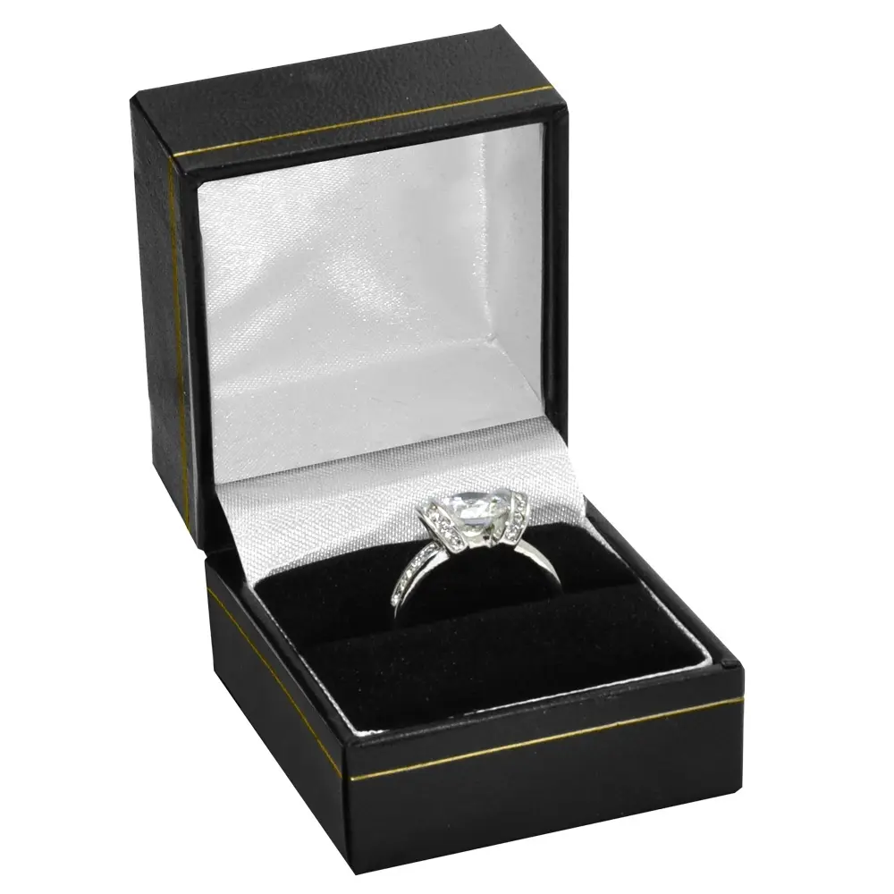 Jewellers Wholesale Black Leatherette Earring Boxes Jewellery Display Gift  Box | eBay