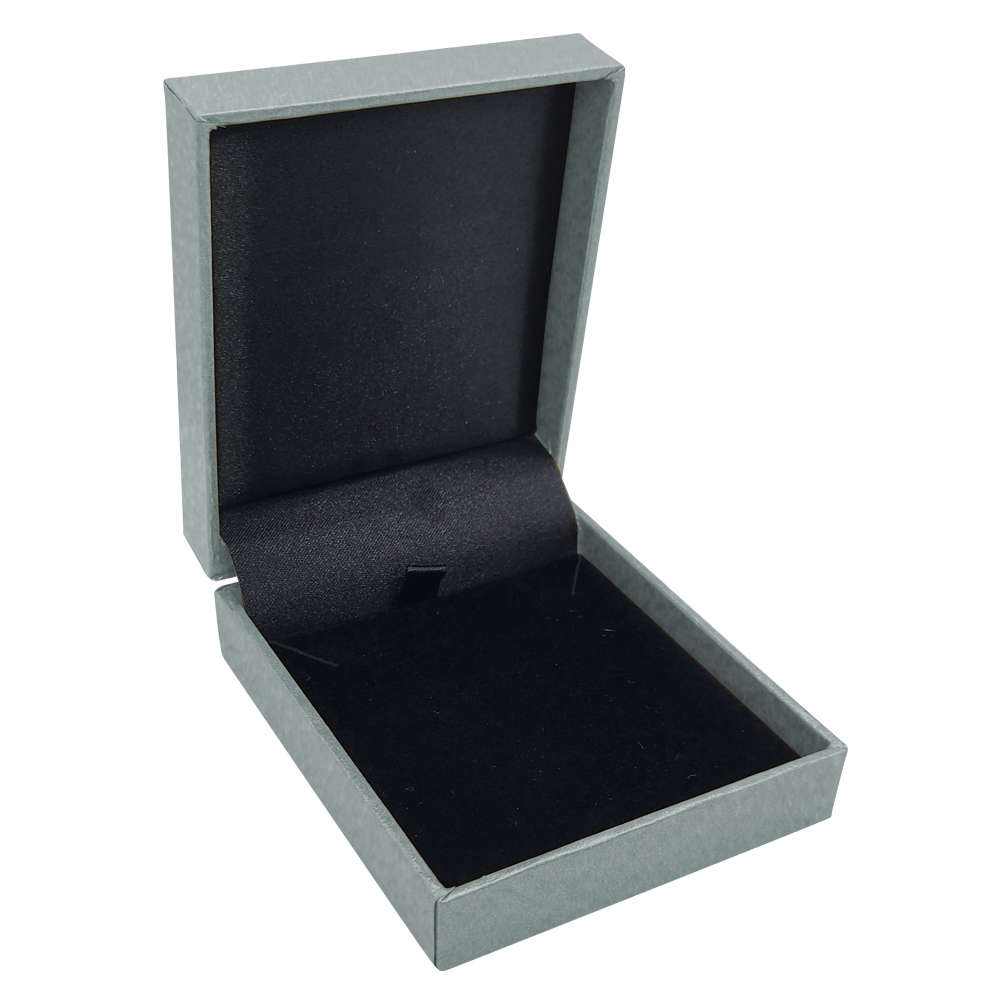 Metallic Silver Jewelry Pendant Gift Boxes 