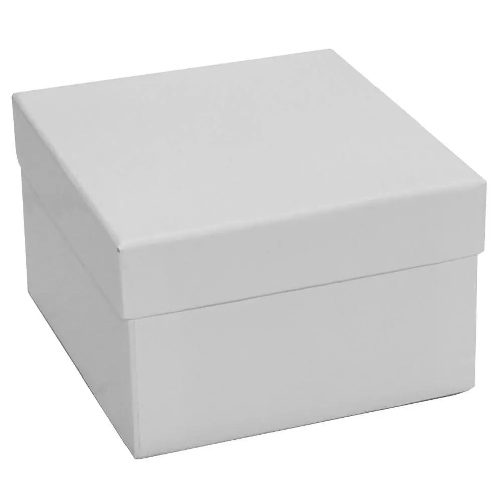 White Faux Leather Stud Earring Box Display Jewelry Gift Boxes Classic 1  Dozen 