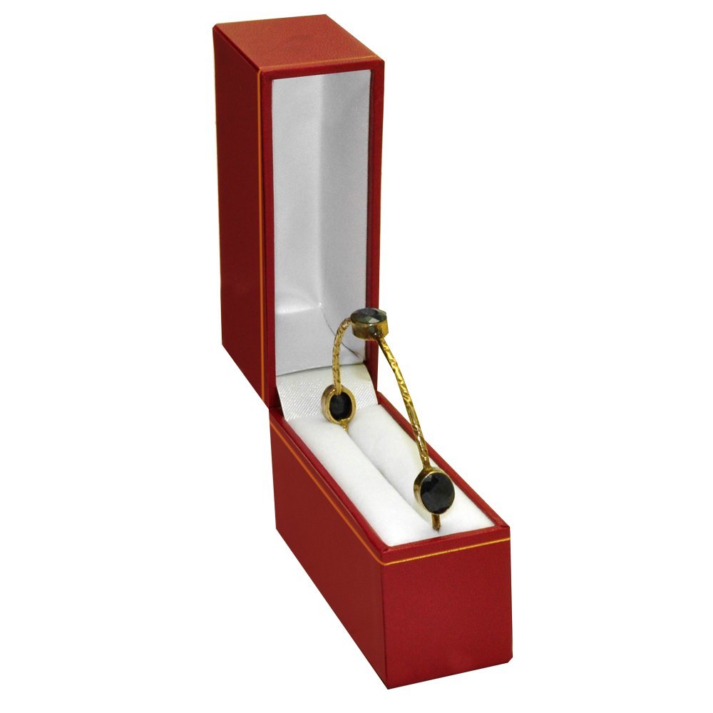 Red Leatherette Gold Trimmed Jewelry Bangle Boxes