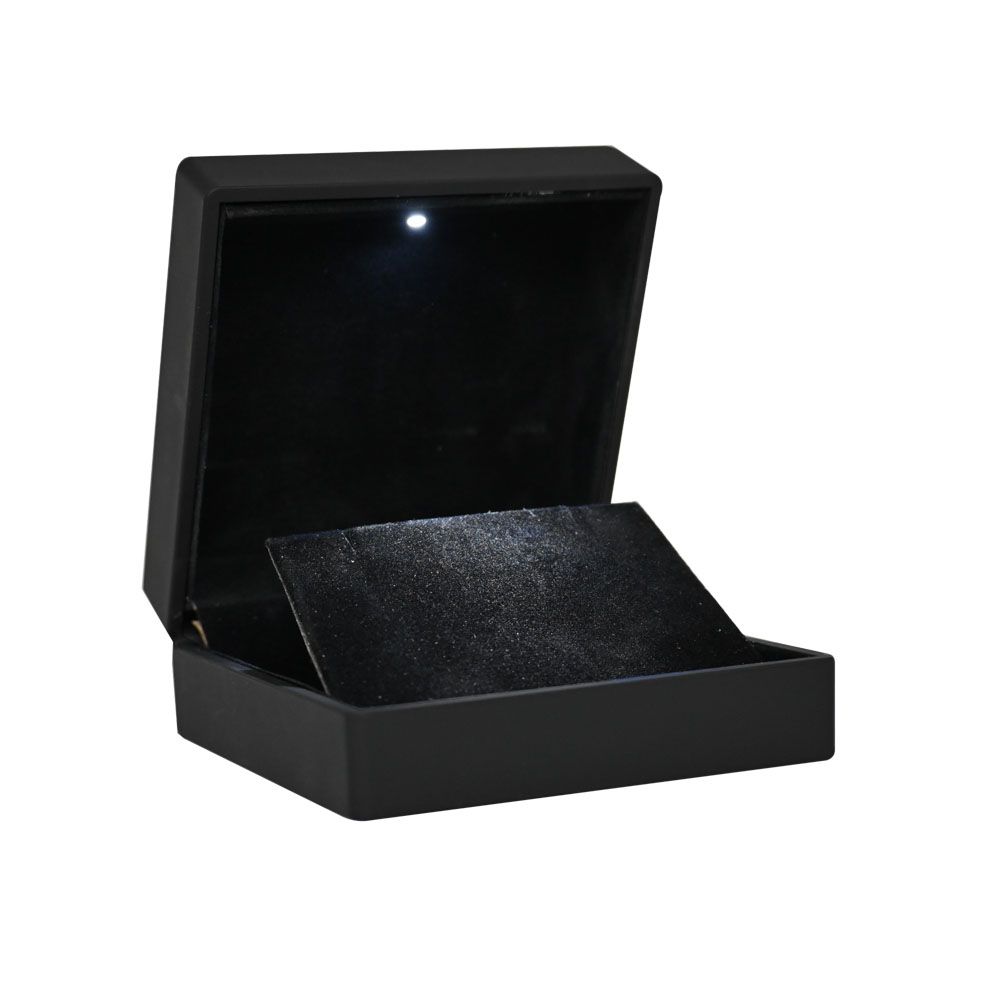 Black LED Large Pendant Box with Velvet Insert