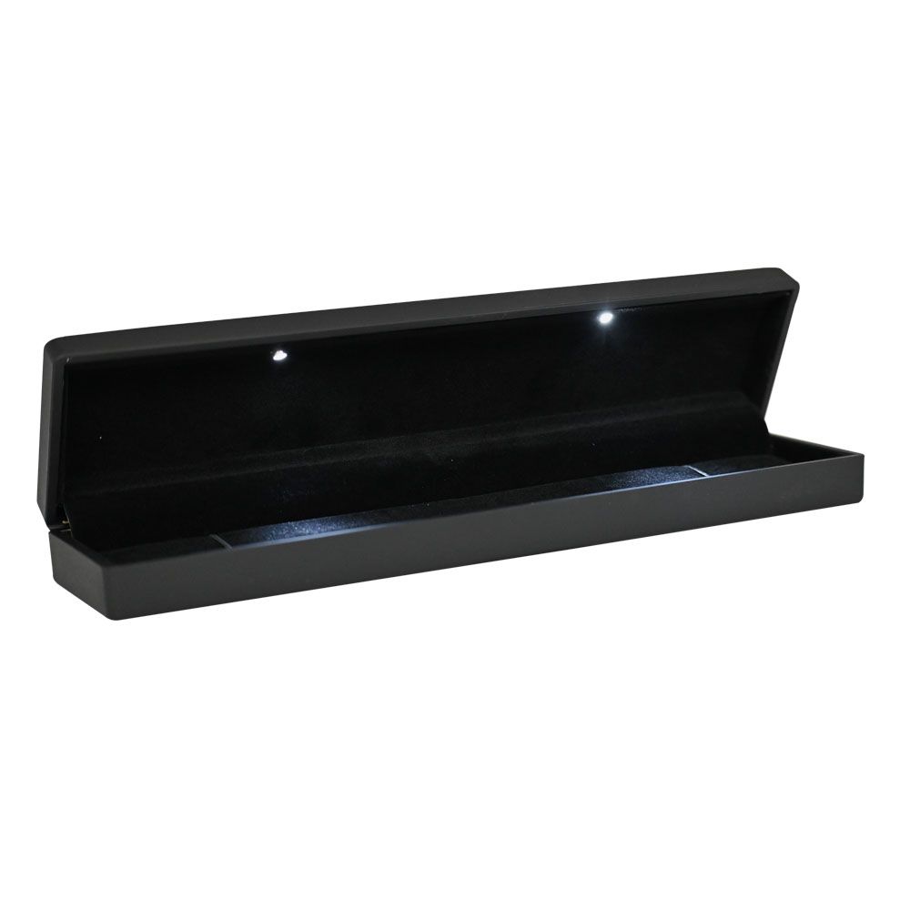 Black LED Box with Velvet Bracelet Insert