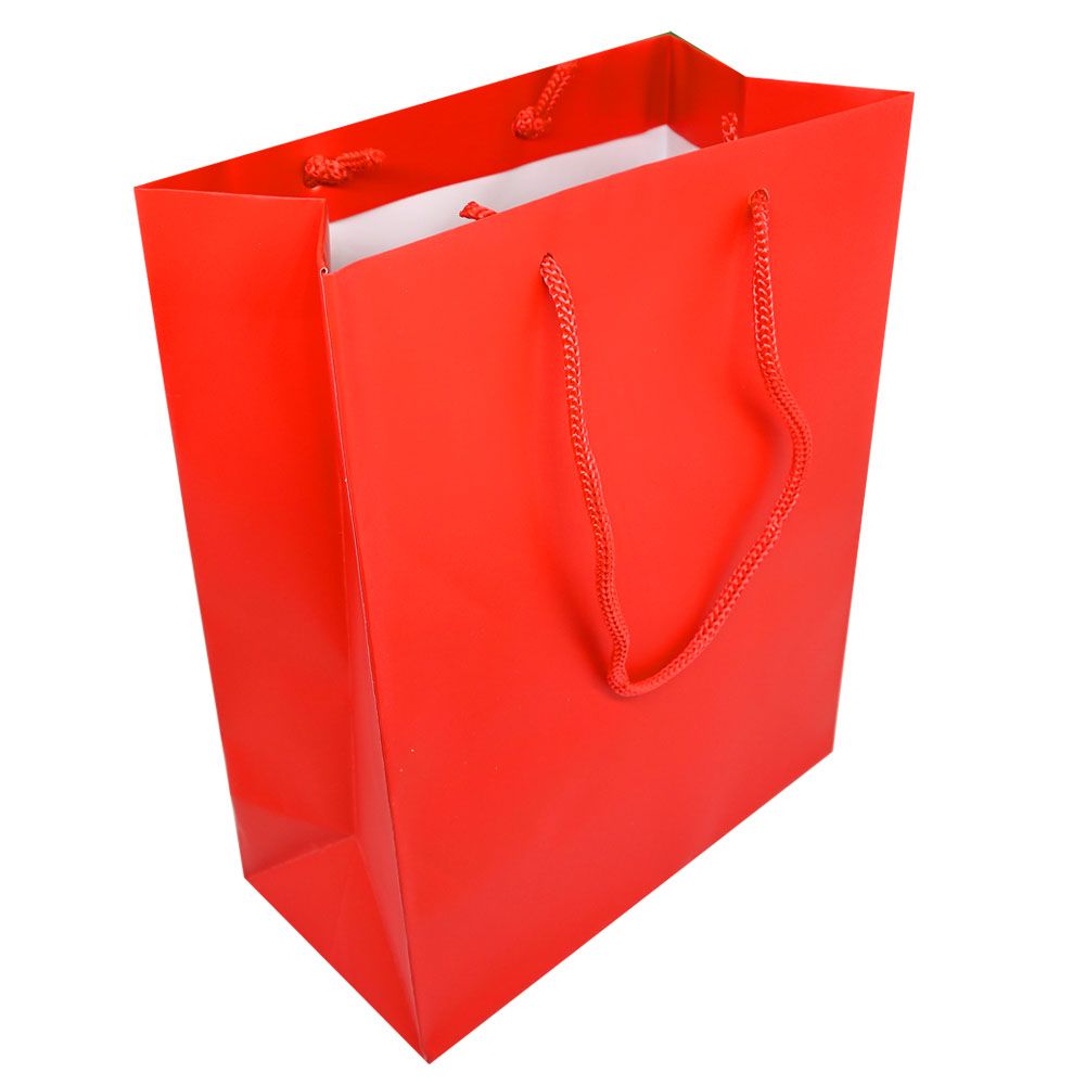 Red Tote Gift Shopping Bags, 8