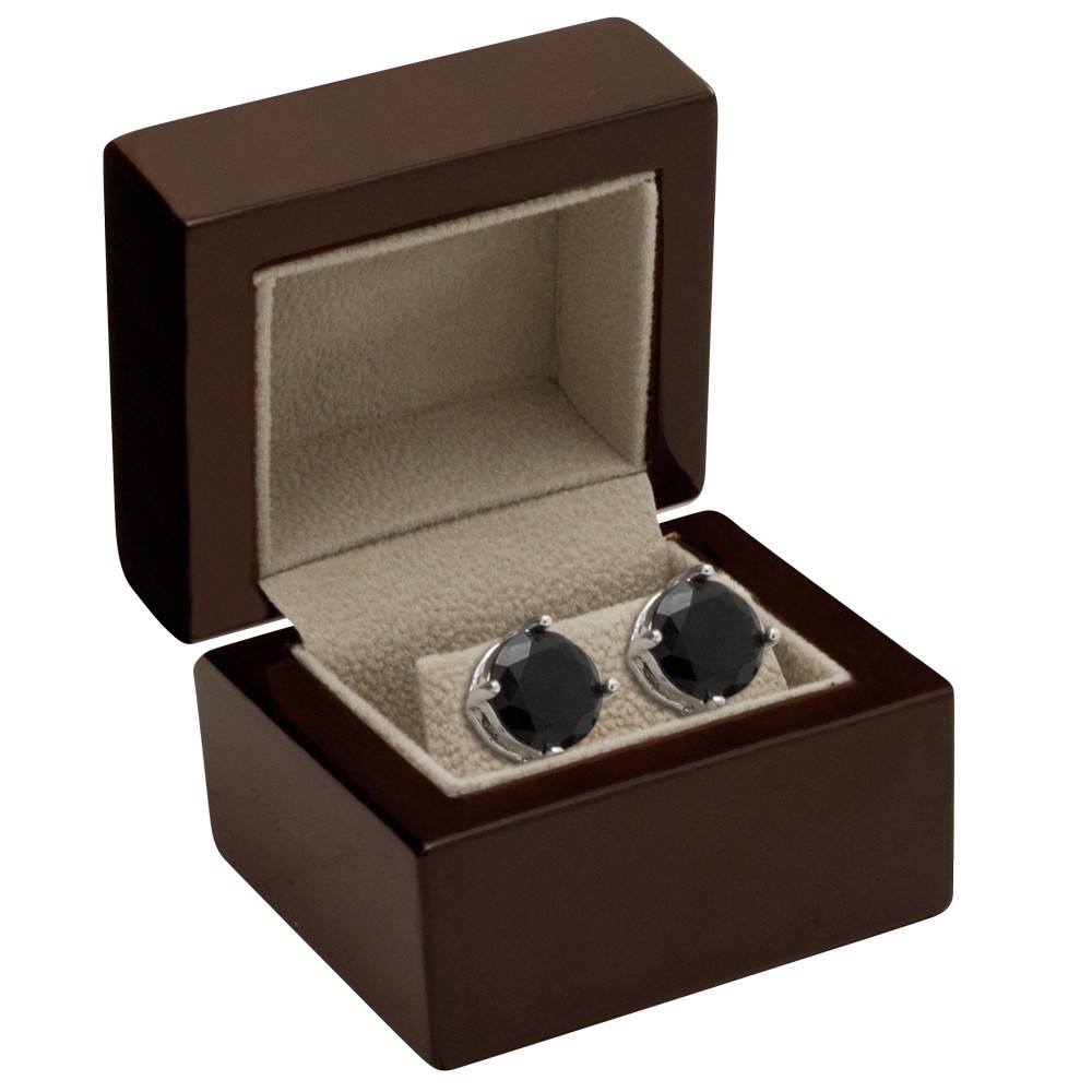 Premium Brown Veneer Jewelry Earring or Pendant Box
