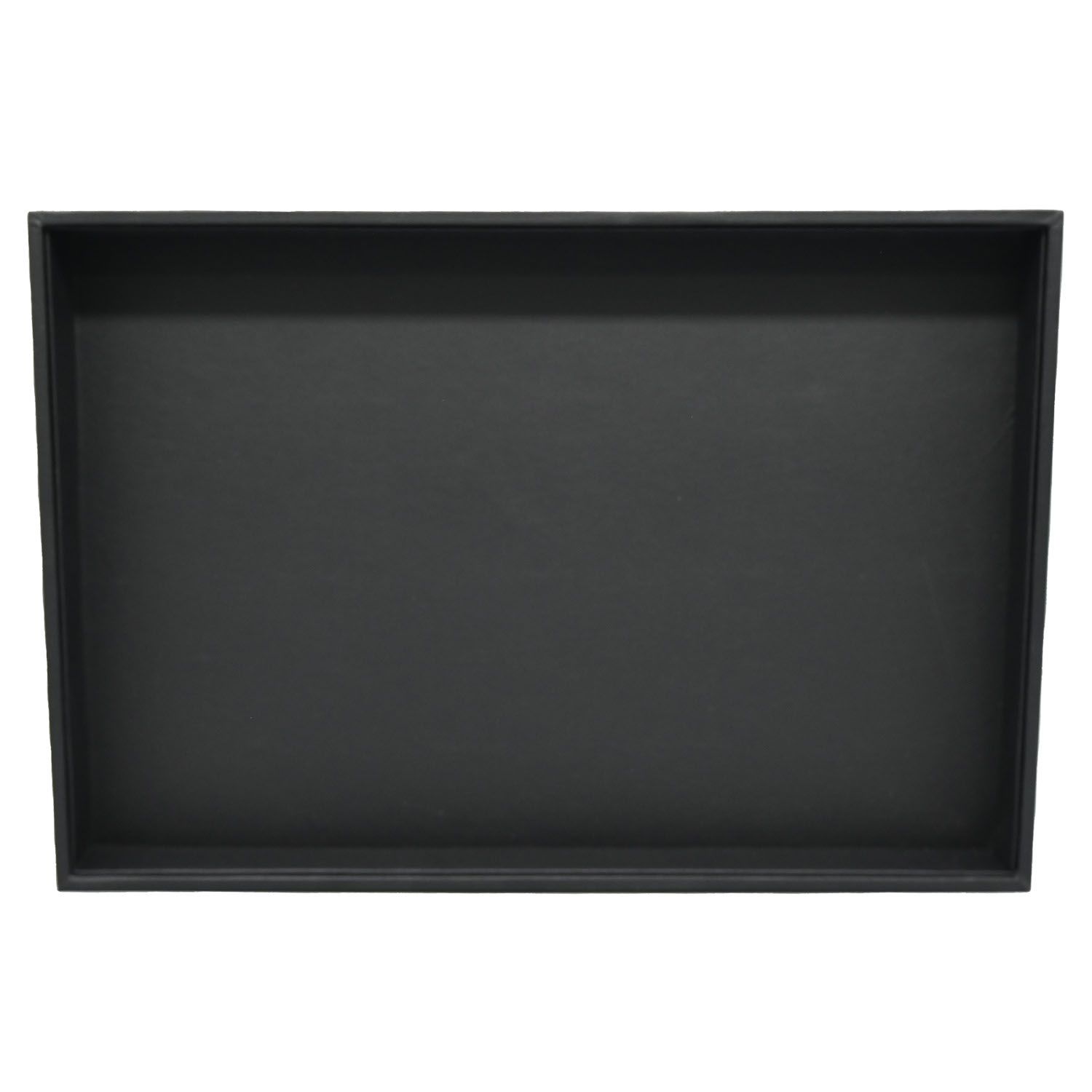 Black Leatherette Luxury Jewelry Showcase Display Tray