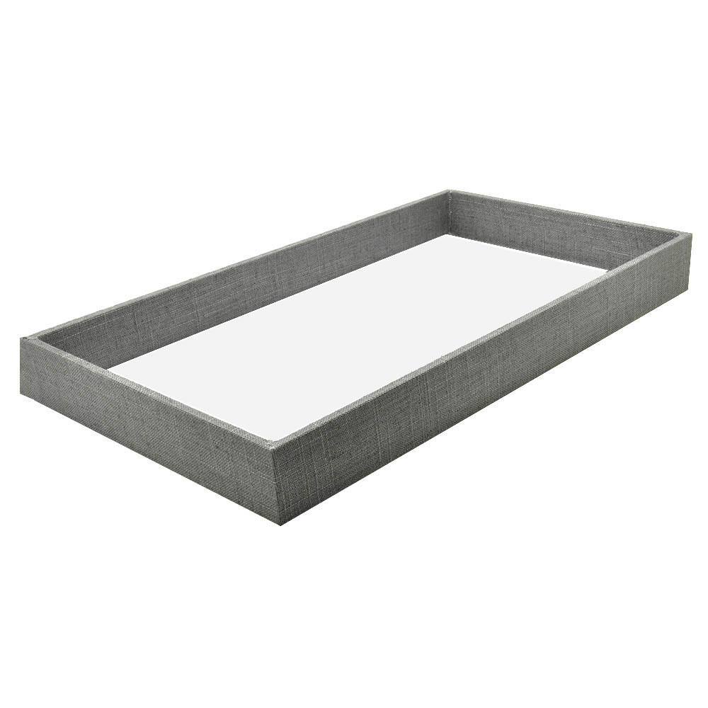 Grey Linen Jewelry Tray-Full Size-1-1/2