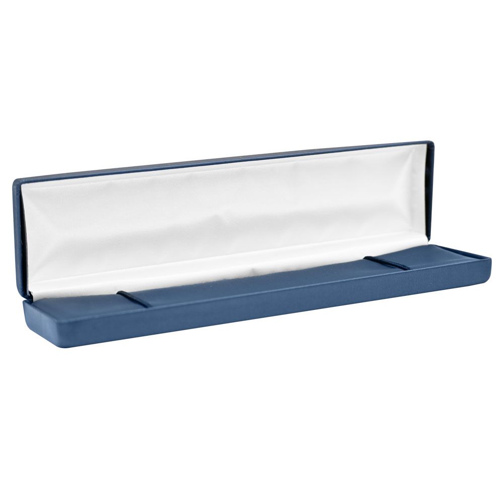 Blue Leatherette Bracelet Box