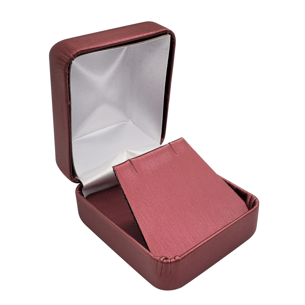 Burgundy Leatherette Jewelry Earring Boxes