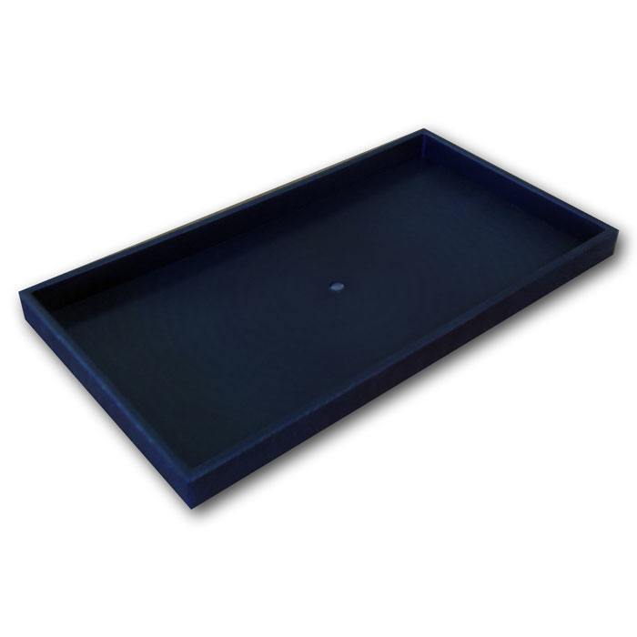 Plastic Stackable Tray-Black-Full Size-1