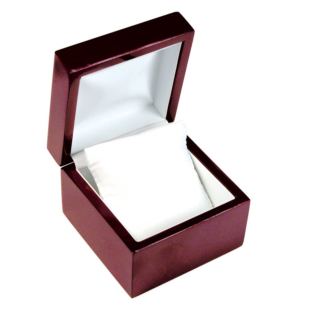 Red Rosewood Jewelry Bracelet or Watch Pillow Boxes